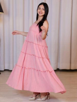 Medusa Tier Long Dress